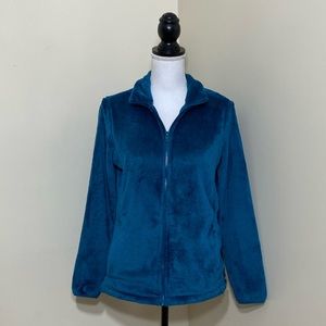 LANDS’ END || Soft Sip up Flannel Jacket Size Medium / Petite
